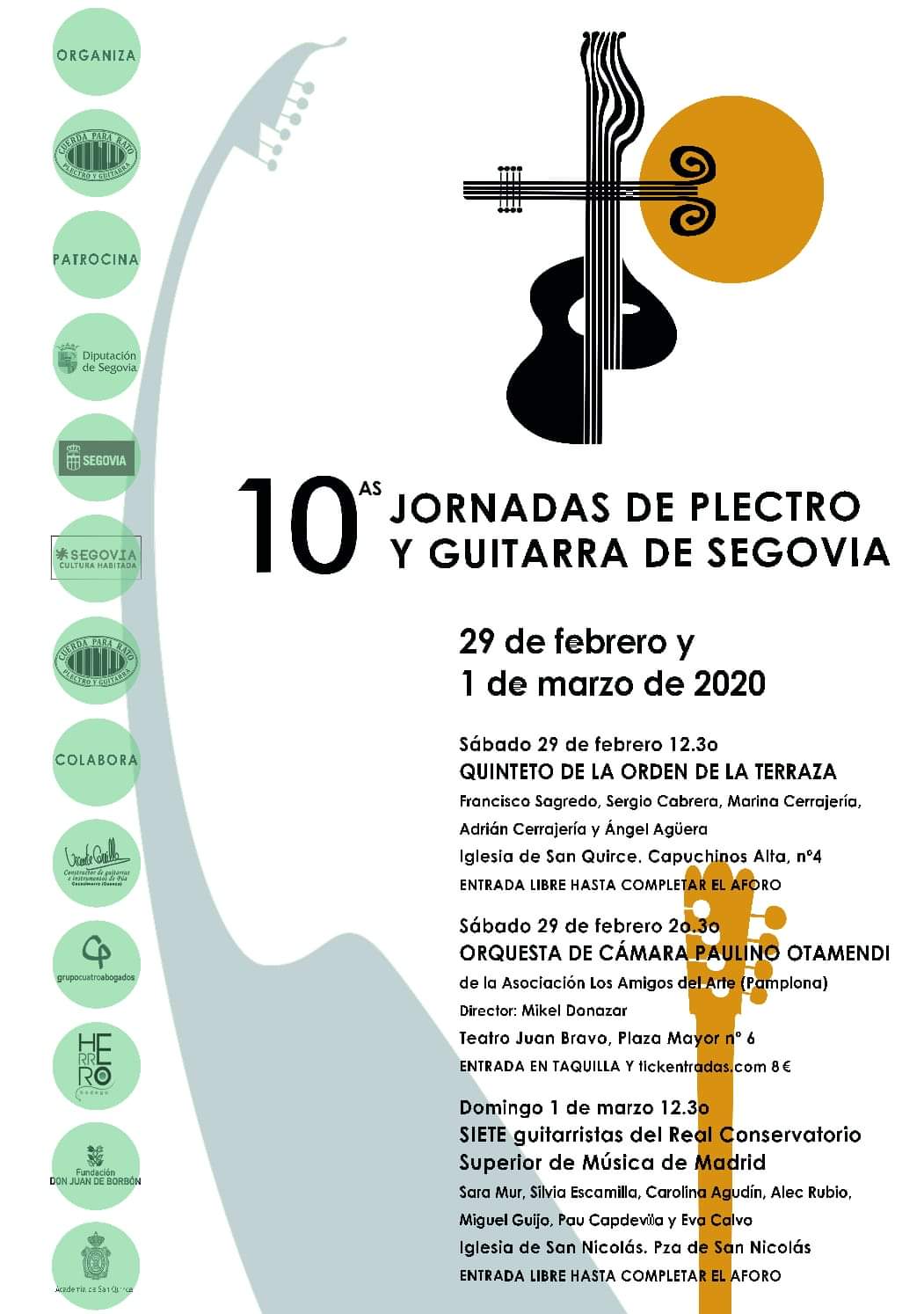 10ª Jornadas de Plectro y Guitarra de Segovia