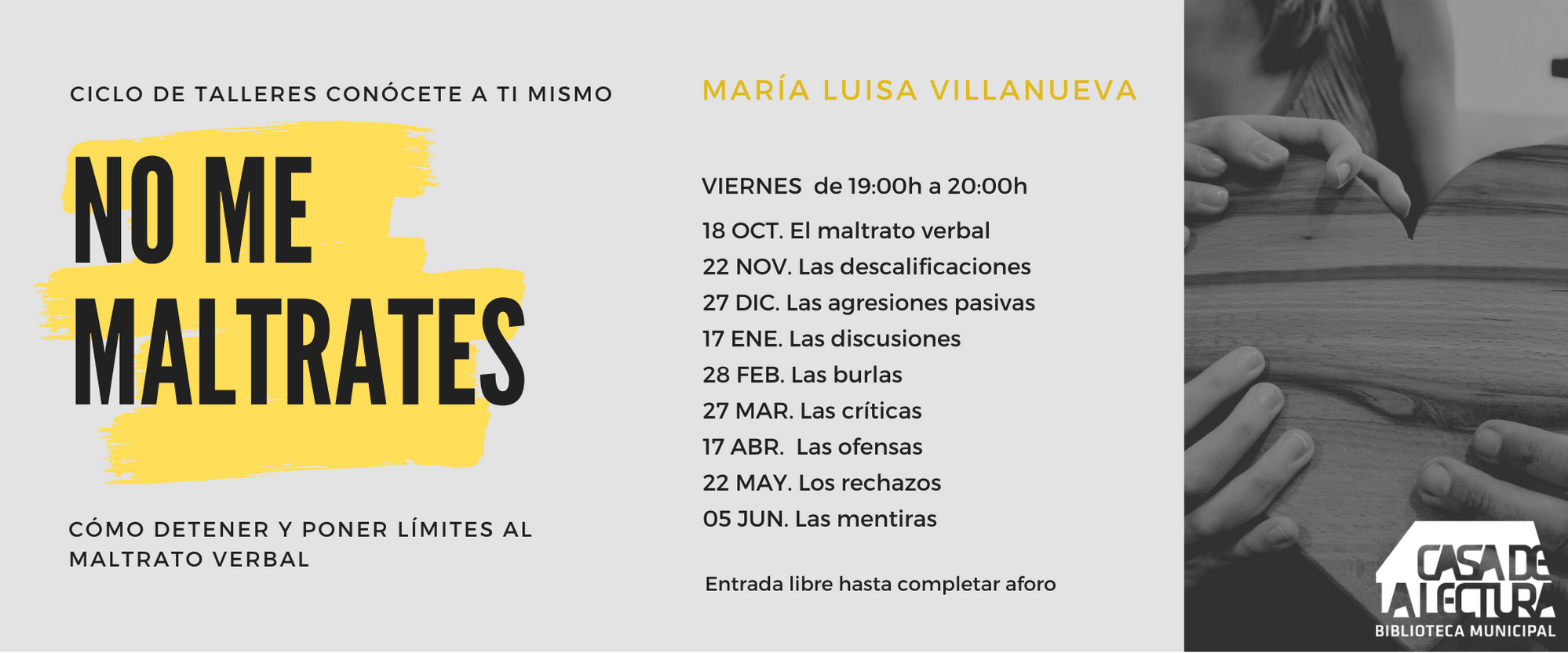 Las burlas – Taller "Conócete a ti mismo"