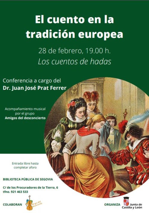 Los cuentos de hadas - Ciclo "El cuento en la tradición europea" en la Biblioteca Pública de Segovia.