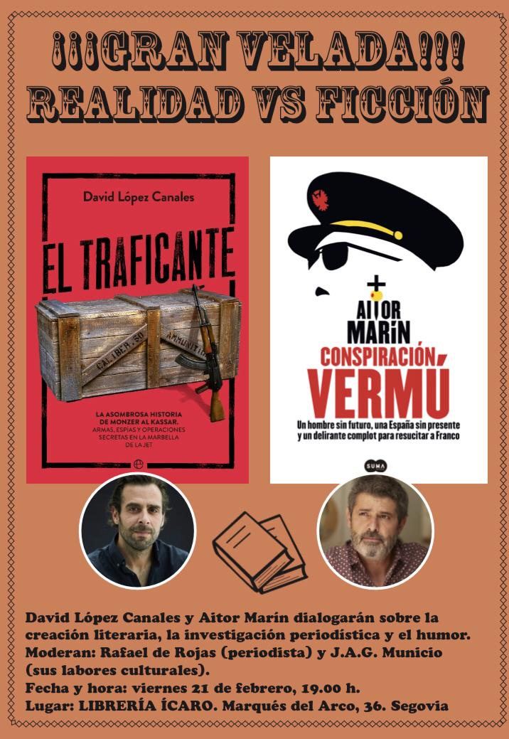 “Realidad vs Ficción” en Librería Ícaro de Segovia.