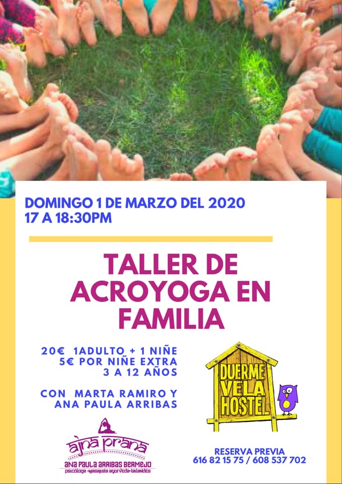 Taller de Acroyoga en familia.