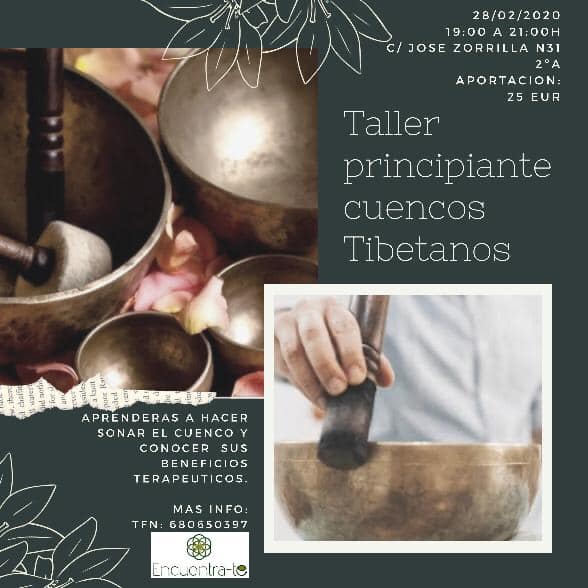 Taller principiante cuencos Tibetanos en Segovia
