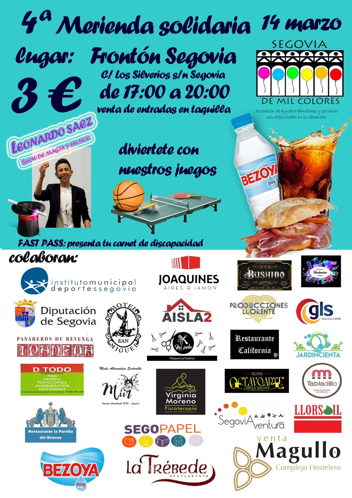 4º Merienda solidaria de Segovia de Mil Colores