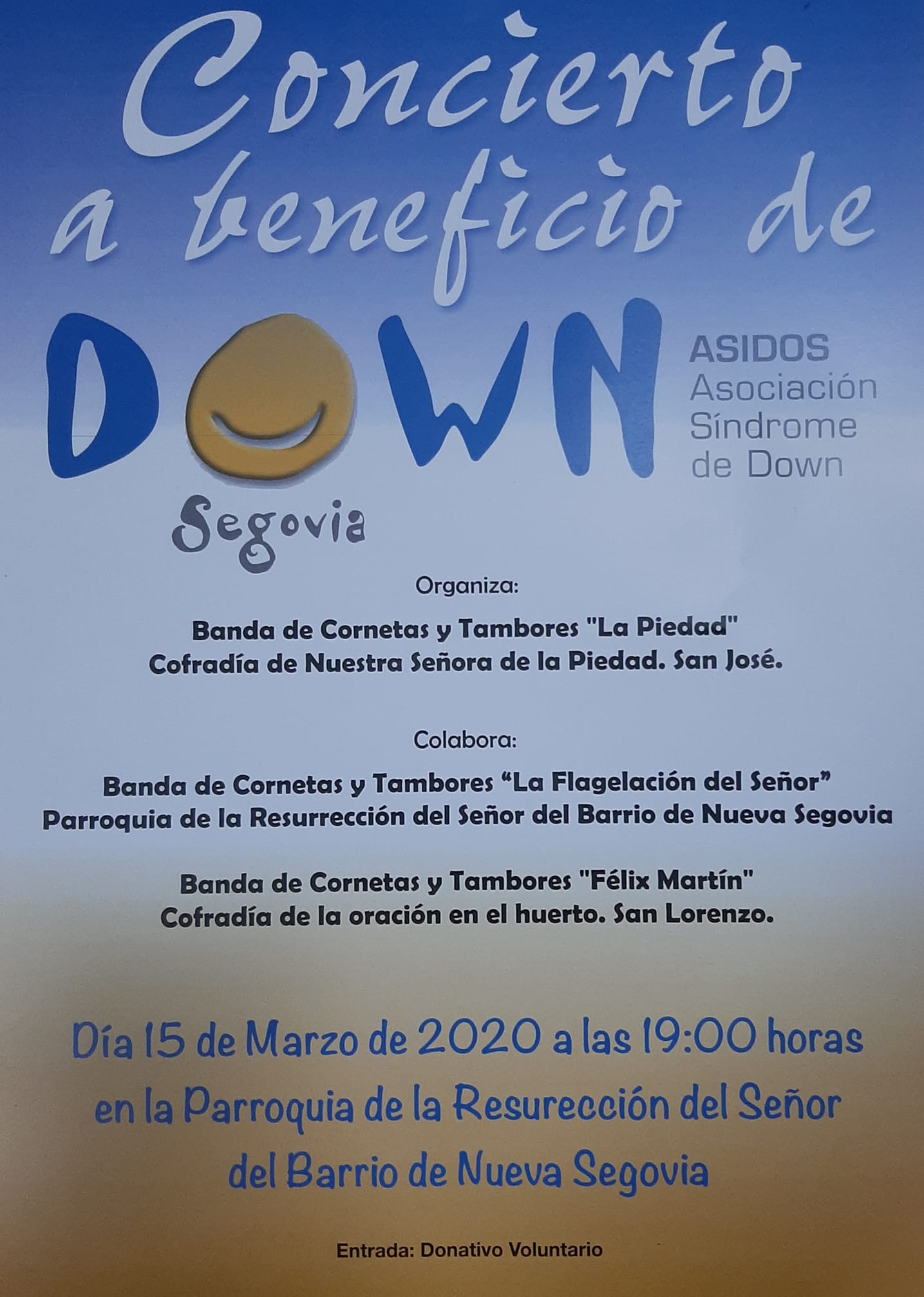 Concierto a beneficio de Down Segovia