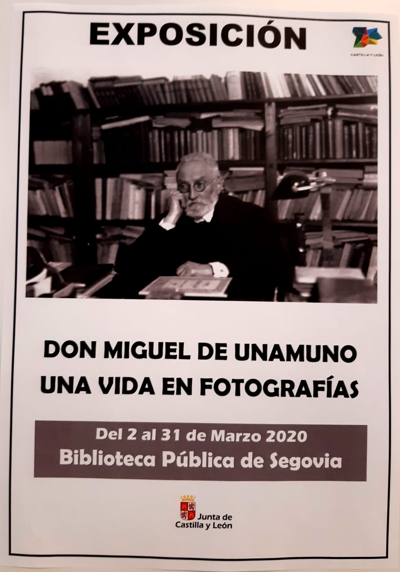 Exposición de fotografía sobre Unamuno en la Biblioteca