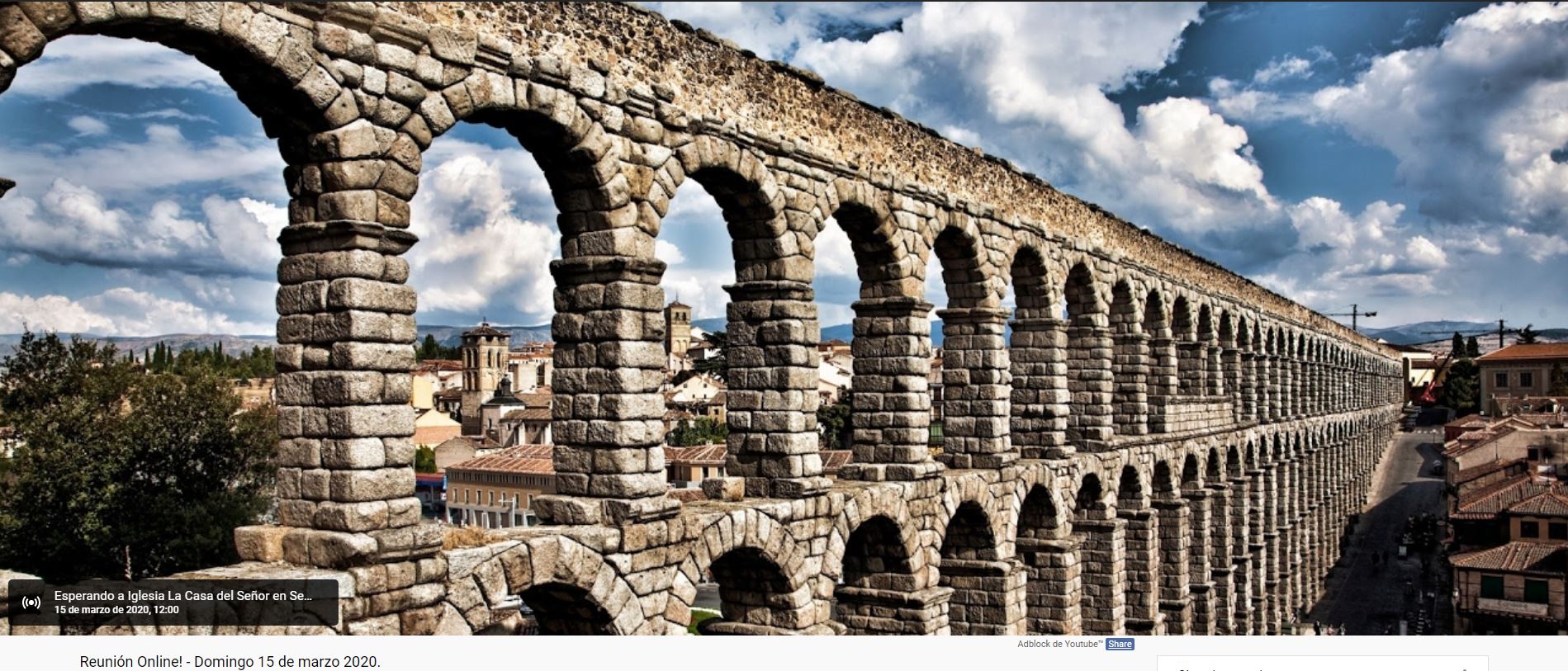 Reunión Online de Iglesia La Casa del Señor en Segovia