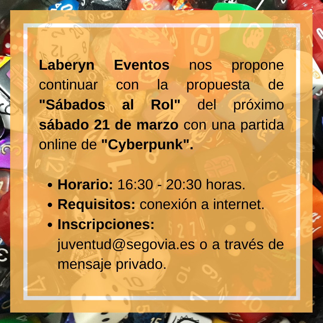 Sábados al Rol partida online de Cyberpunk
