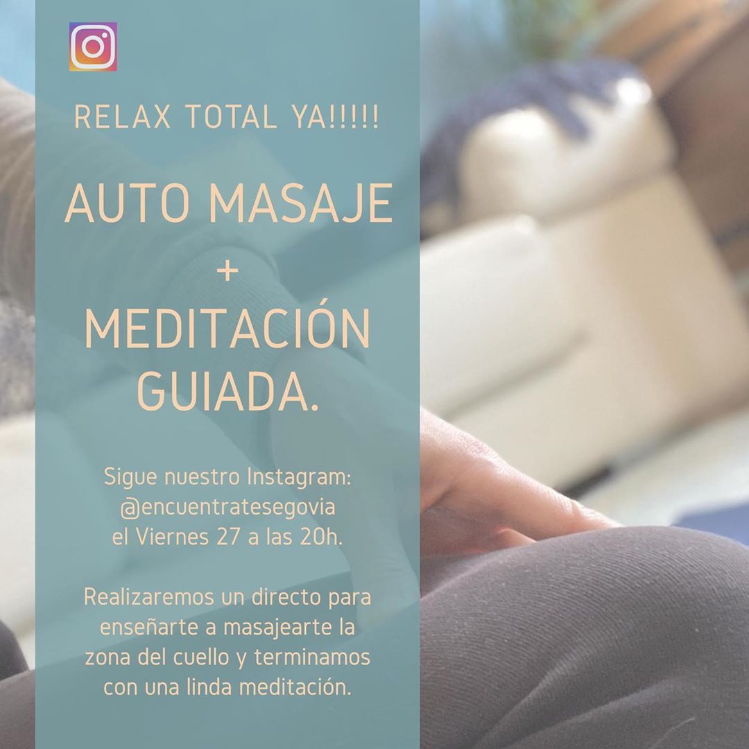 Clase gratuita de Automasaje y Meditación Guiada de Encuentra-te (Instagram)