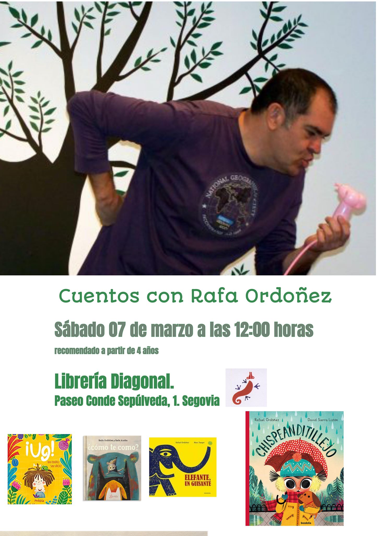 Cuenta-Cuentos en Librería Diagonal Segovia