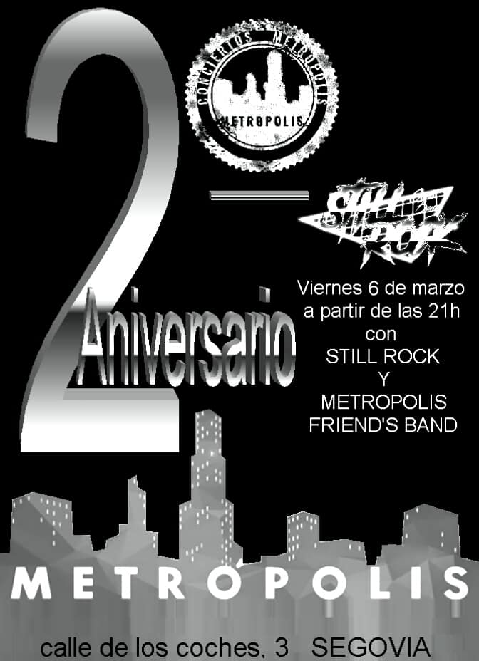 Segundo Aniversario de Metropolis BAR Segovia.