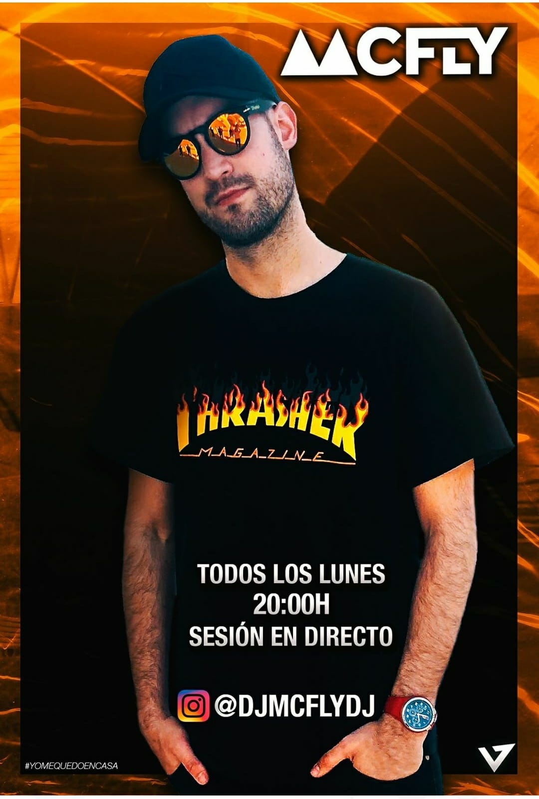 Sesión música en directo de DJ McFly en Instagram