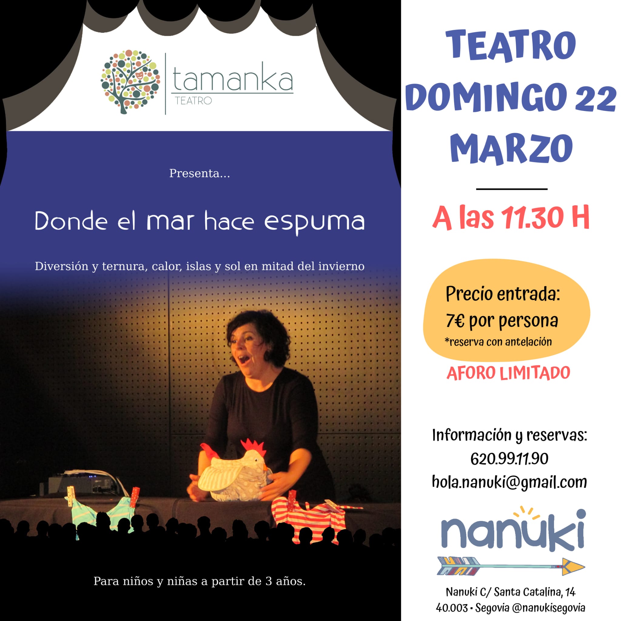 “Donde el mar hace espuma” en Nanuki