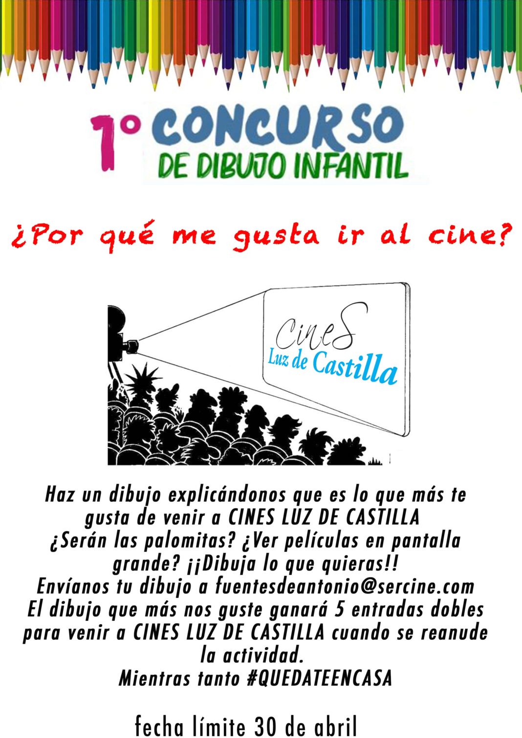 1º Concurso de dibujo infantil de cines Luz de Castilla