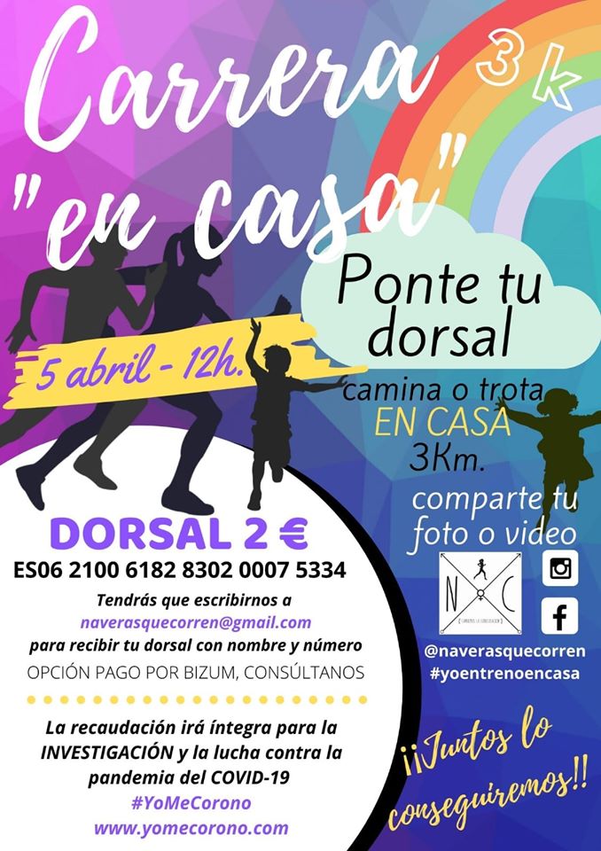 Carrera en Casa contra el Covid 19.