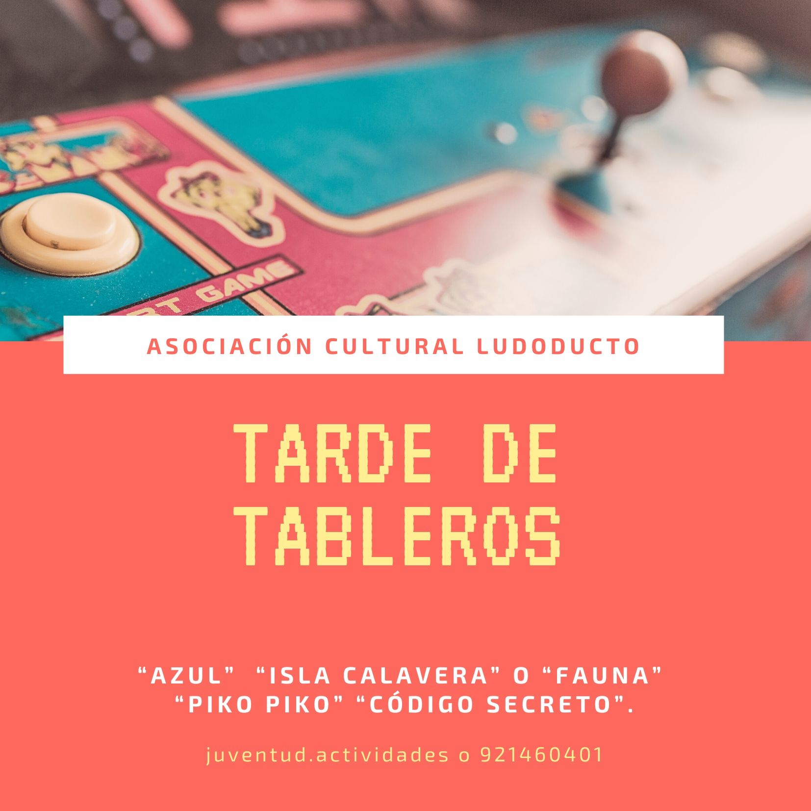 Casa Joven Tarde de tableros, organizada por Ludoducto