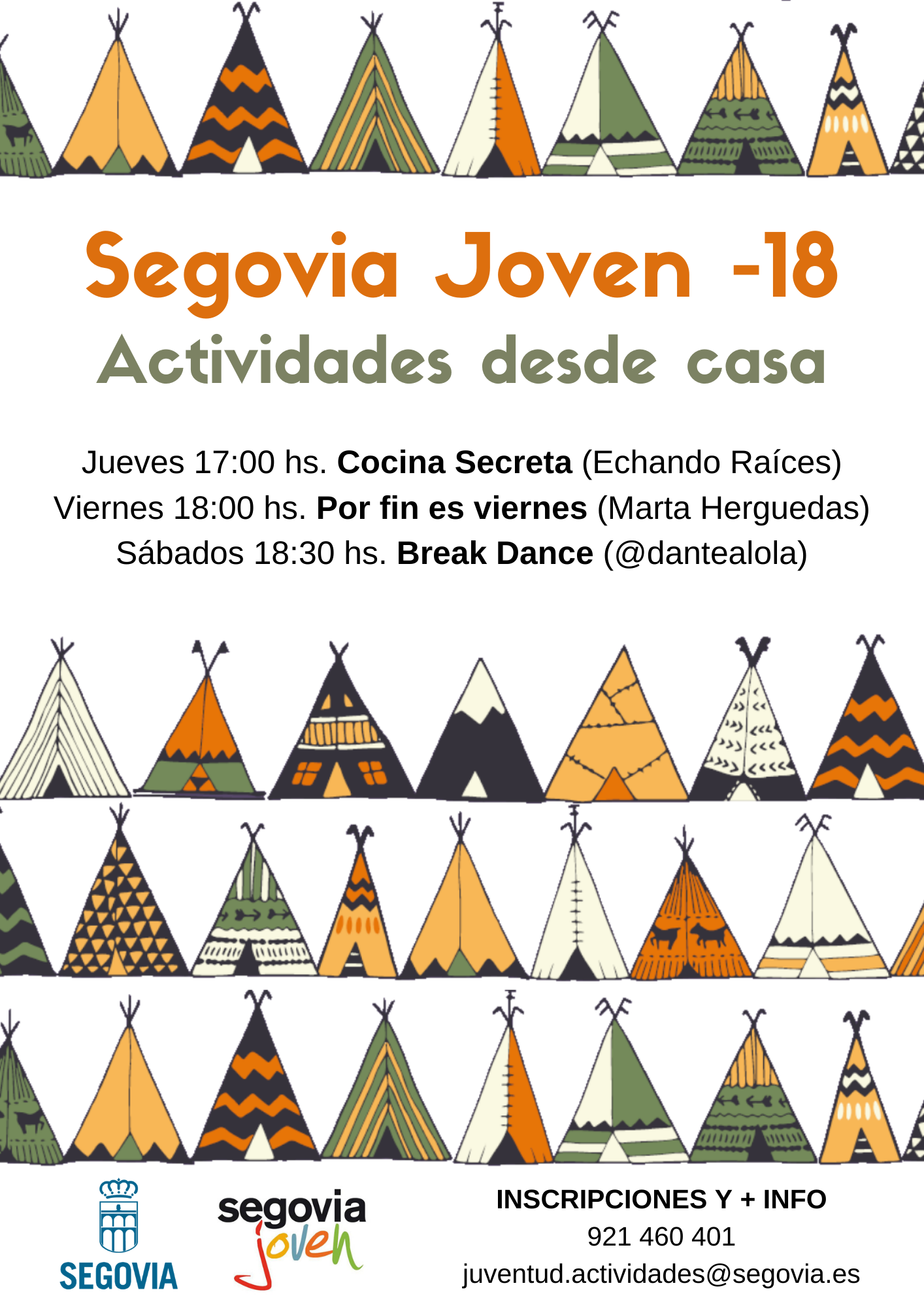 Casa Joven – Actividades online para menores de 18 años