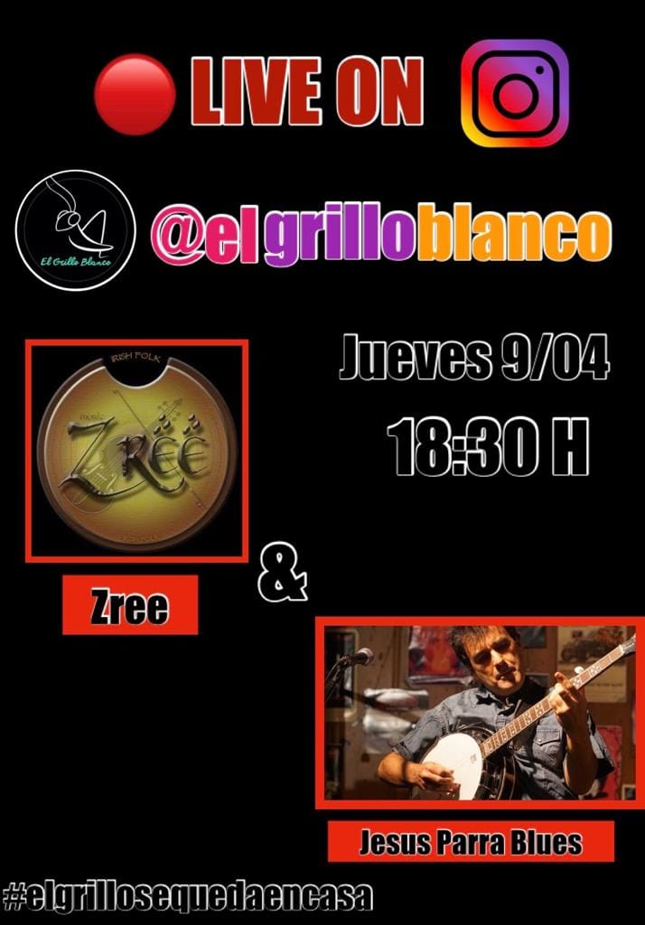Concierto de Zree & Jesús Parra organizado por El Grillo Blanco
