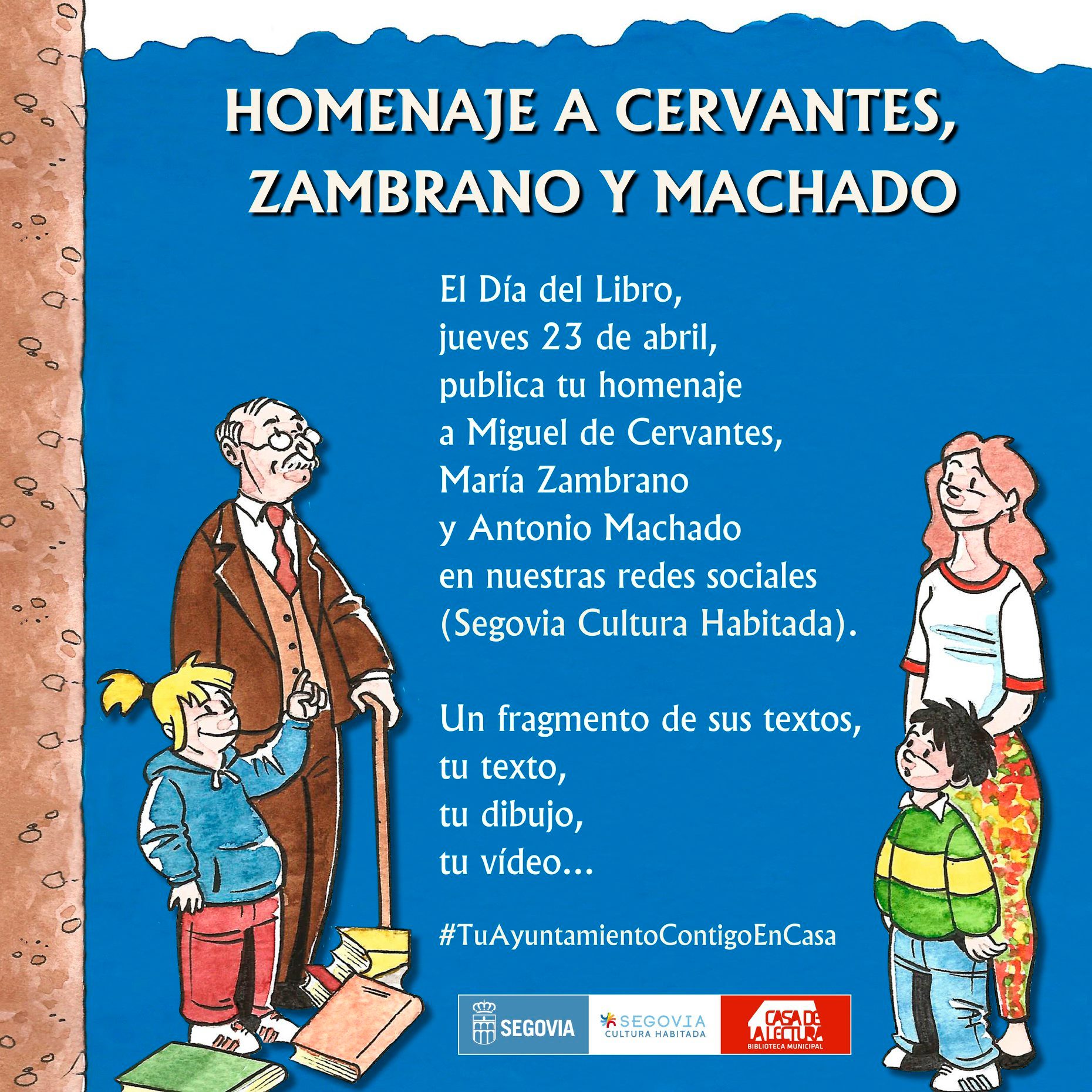 Homenaje con motivo del Día del Libro 2020 en Segovia