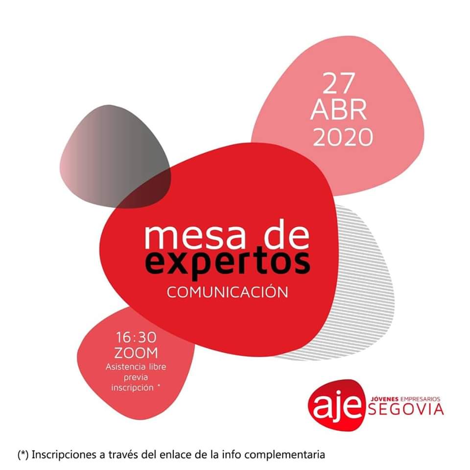 Mesa de expertos Comunicación de AJE Segovia 2020