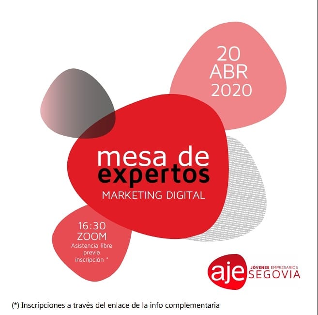 Mesa de expertos Marketing Digital de AJE Segovia 2020