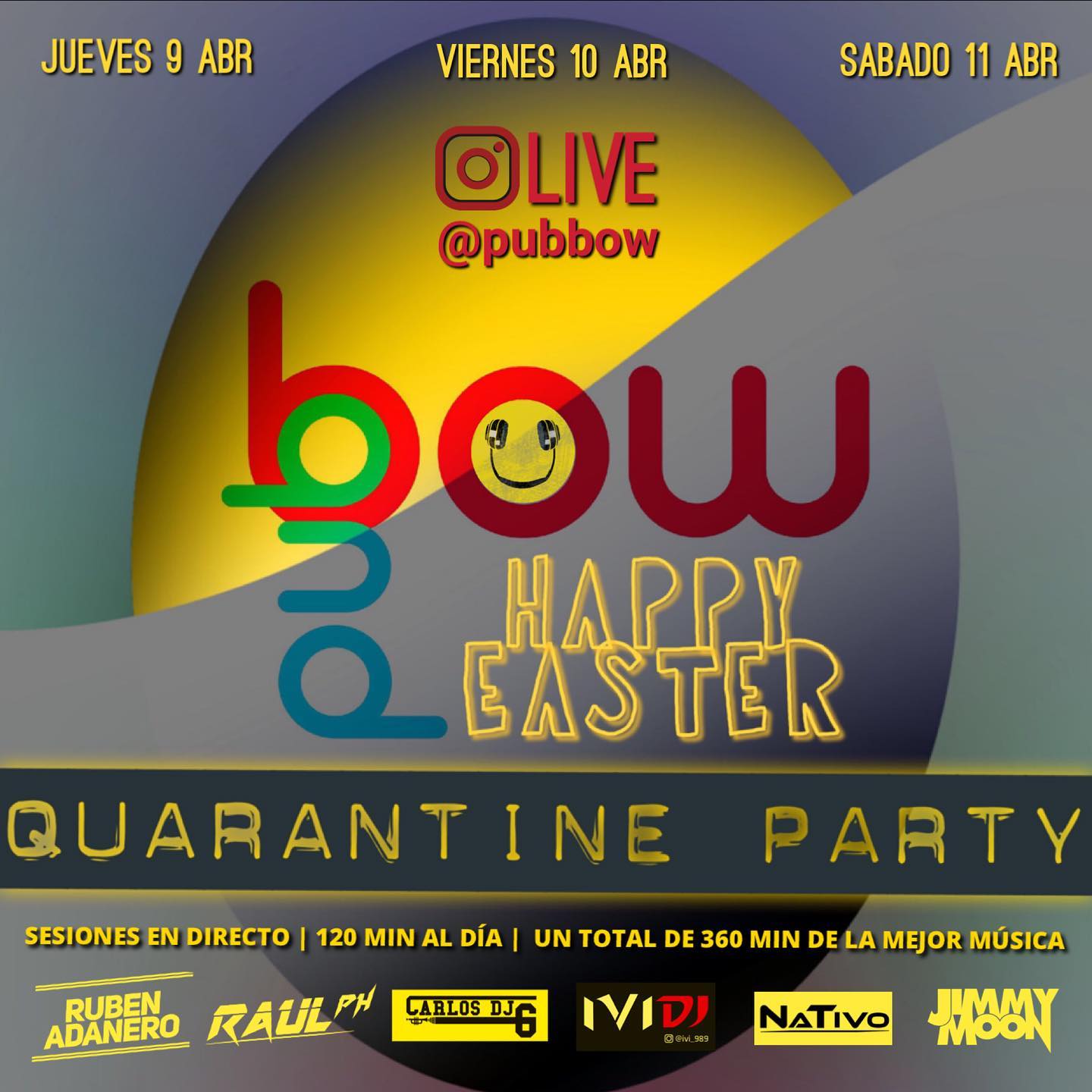 Quarantine Party en Pub BOW (Instagram) 