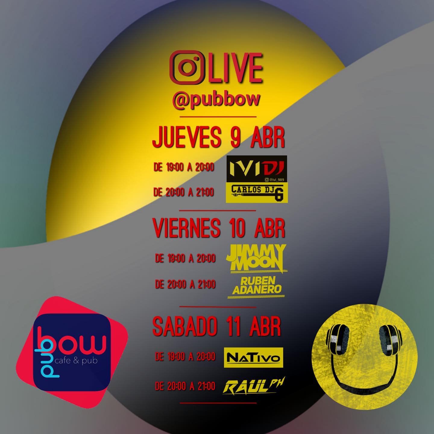 Quarantine Party en Pub BOW (Instagram) 