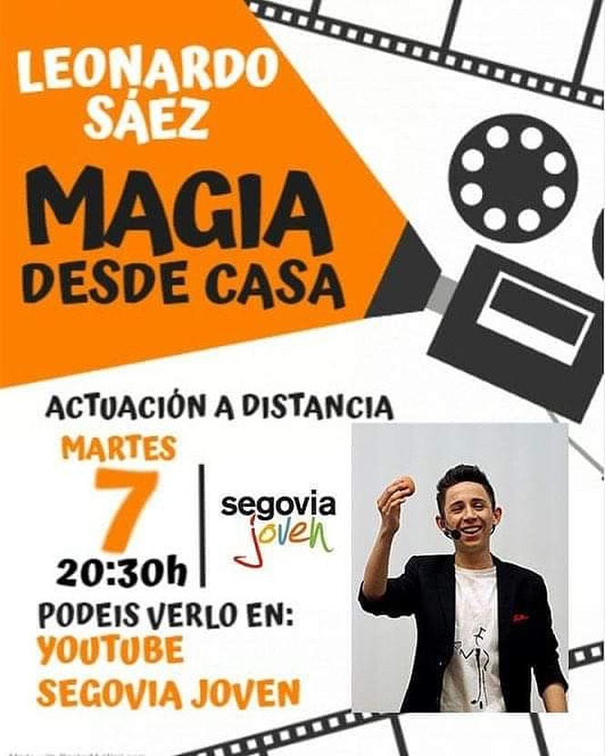 Segovia Joven Actuación de Leonardo Sánchez – Magia desde casa