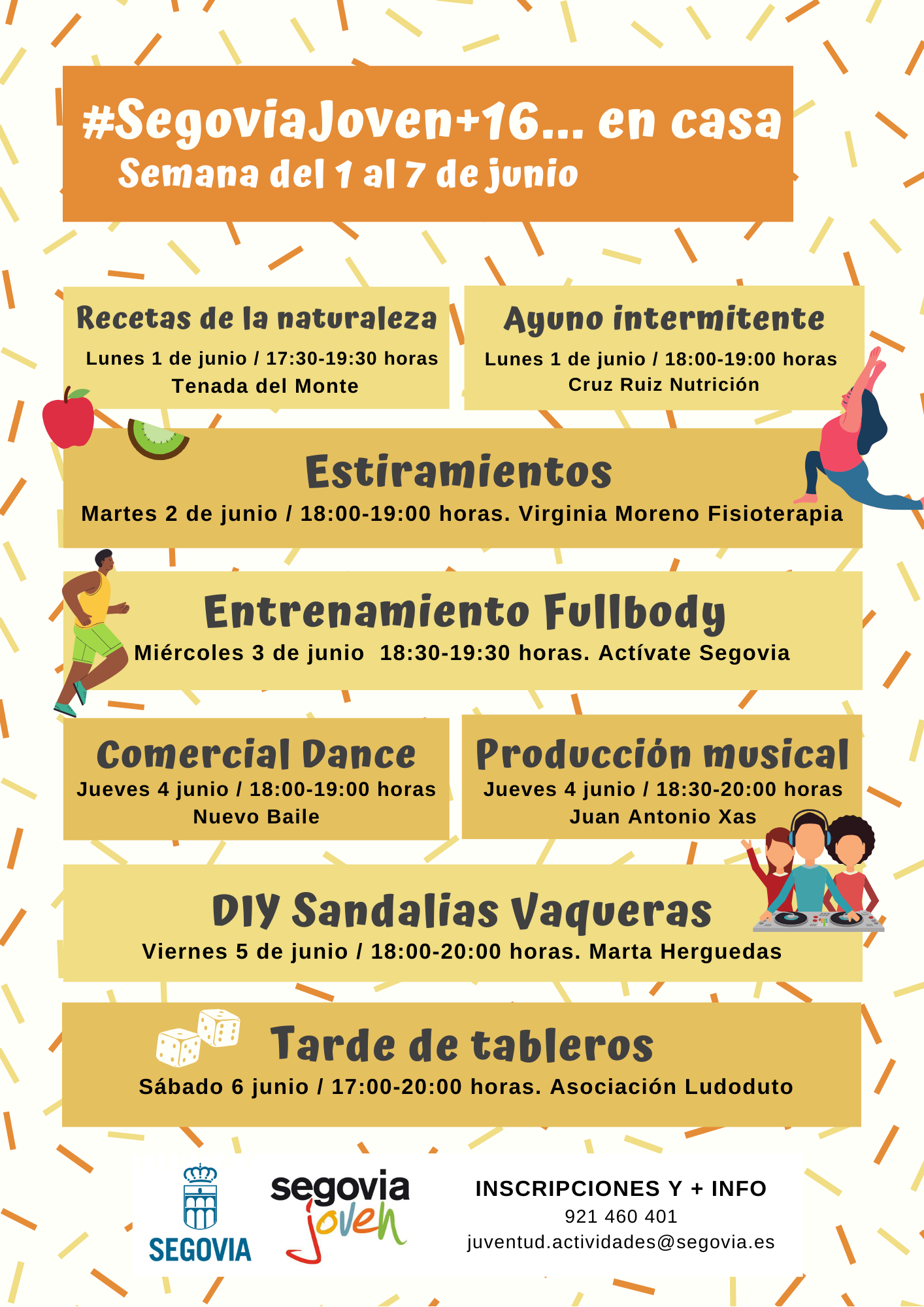 Casa Joven – Actividades online para mayores de 16 años (del 1 al 7 de junio)