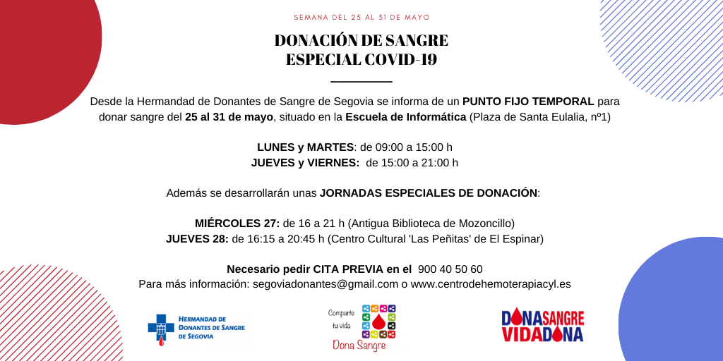 Donación de sangre en la Escuela de Informática