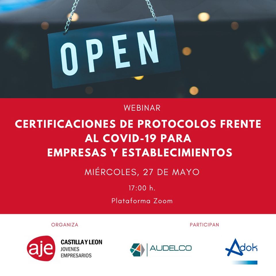 Webinar 'Certificaciones de Protocolos frente al COVID-19' 