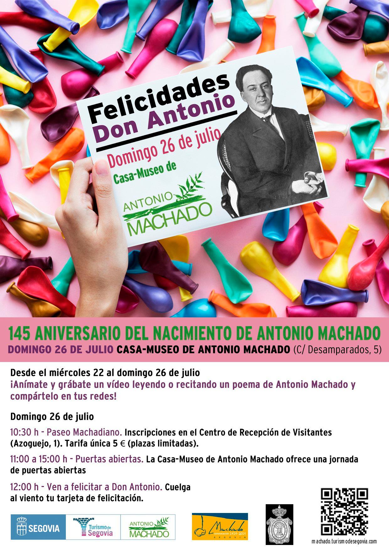 Aniversario del nacimiento de Antonio Machado