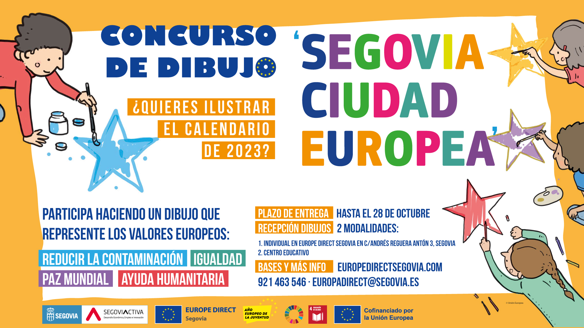 Concurso de dibujo Segovia ciudad europea 2023 - Eventos de Segovia