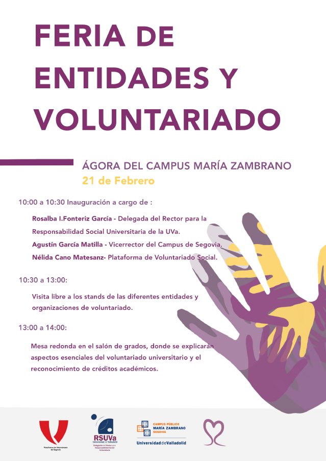 Feria de Entidades y Voluntariado de Segovia 2023