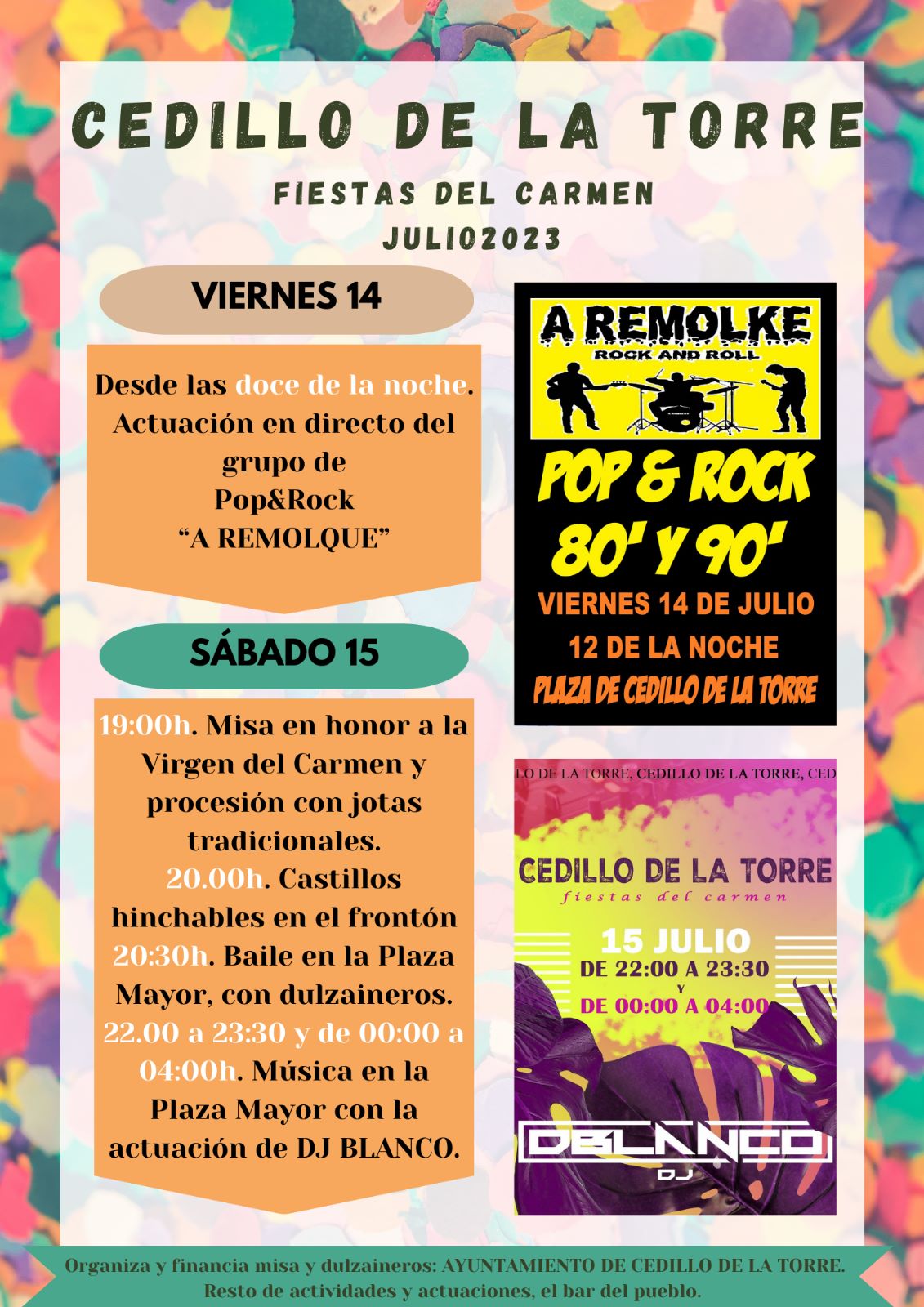 Fiestas 2023 en Cedillo de la Torre Eventos de Segovia