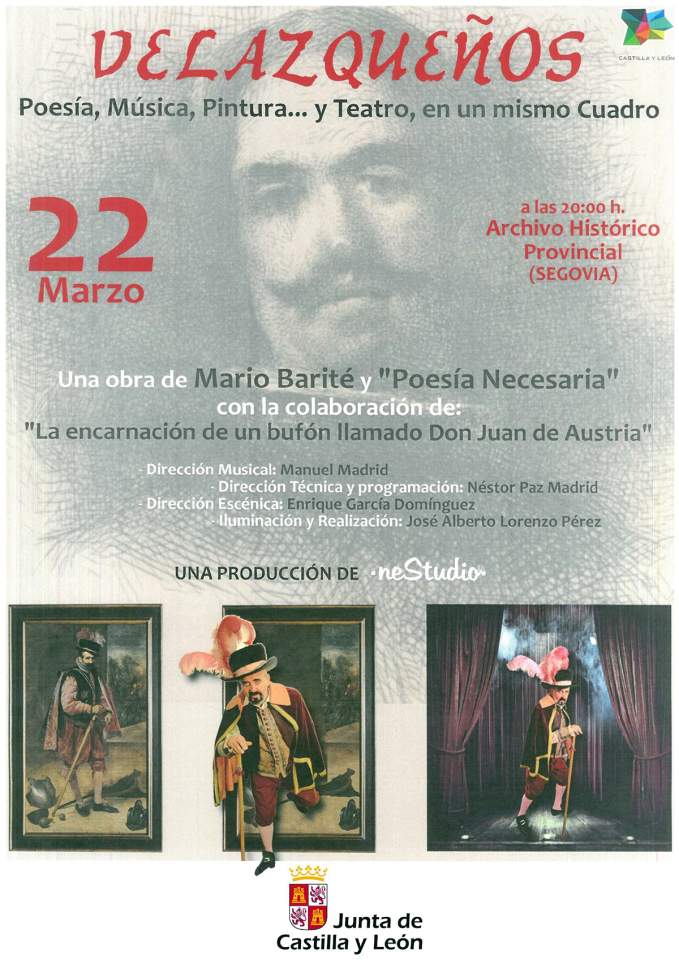 Espectáculo Velazqueños en Archivo Histórico Provincial