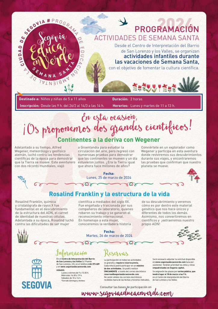 Segovia Educa en Verde - Semana Santa 2024