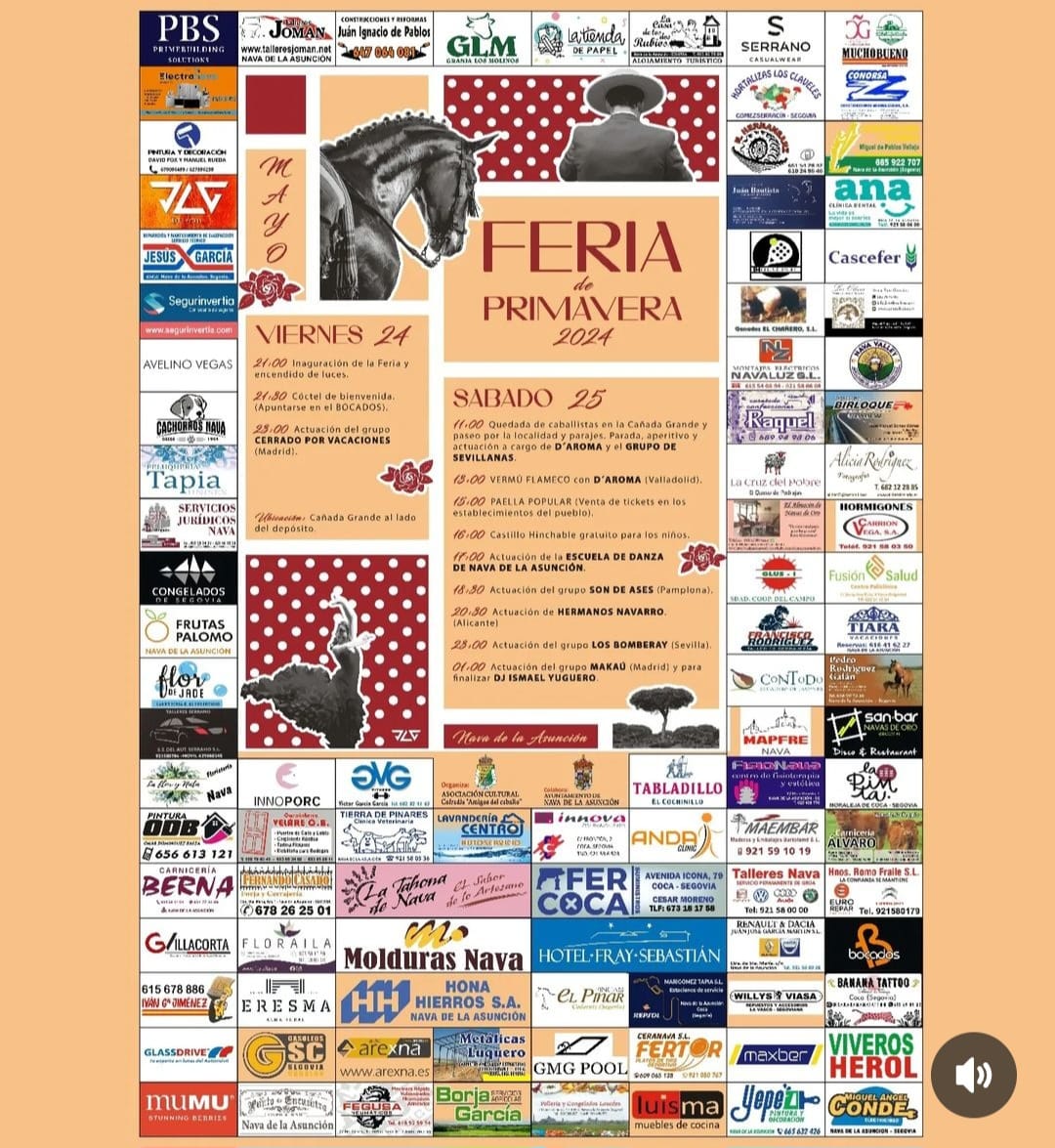 Feria de Primavera 2024 en Nava de la Asunción - Eventos de Segovia