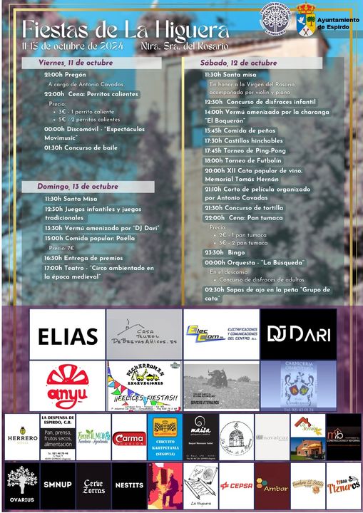 Fiestas 2024 en La Higuera - Eventos de Segovia